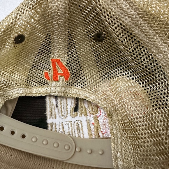 Jason Aldean Logo Rock n' Roll Cowboy Graphic Brown Baseball Cap Hat One Size - Picture 8 of 8